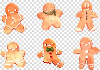 Christmas cookie Biscuit Christmas cookie Watercolor painting, Hand-painted watercolor Christmas cookies transparent background PNG clipart