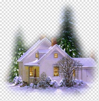 Christmas , cottage transparent background PNG clipart