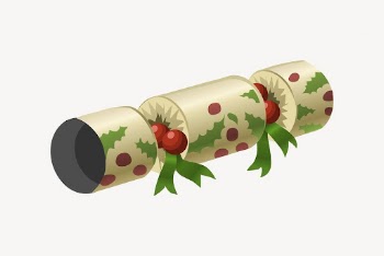 Christmas cracker sticker, festive illustration | Free Vector - rawpixel