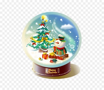 Christmas crystal ball 