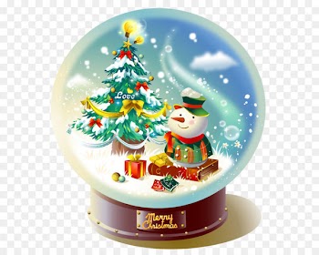 Christmas crystal ball 