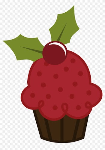 Christmas Cupcake Clip Art - Christmas Food Clipart Png