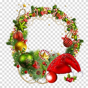 Christmas Day Centerblog Christmas decoration, wreth transparent background PNG clipart