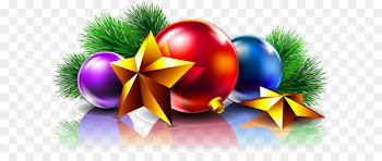 Christmas Day Christmas card New Year Wish - Transparent Christmas Balls and Stars Clipart Picture 