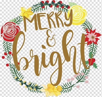Christmas Day Greeting & Note Cards Holiday Christmas ornament Wreath, merry bright transparent background PNG clipart
