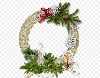 Christmas Day Image Christmas decoration Christmas ornament Wreath - painting 