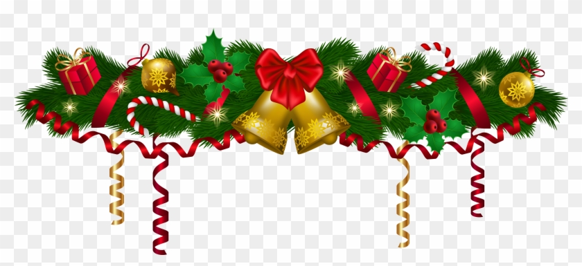 Christmas Deco Garland Png Clip Art Image - Garland .png