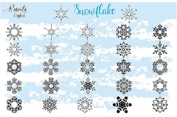 Christmas Decor Snowflake Clipart snowflake silhouette