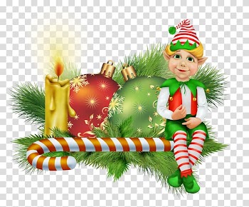 Christmas decoration Candle , Christmas candles and Christmas balls transparent background PNG clipart