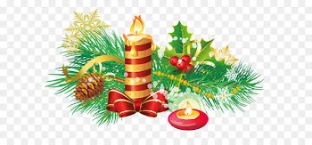 Christmas decoration Candle Clip art - Transparent Christmas Candle PNG Clipart 