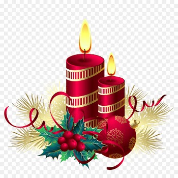 Christmas decoration Candle New Year Clip art - Red Christmas candles 