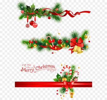 Christmas decoration Candy cane Christmas tree - Christmas bells and pine branches 