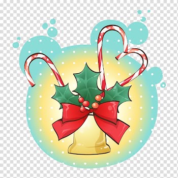 Christmas decoration Christmas card, Bow and leaves transparent background PNG clipart