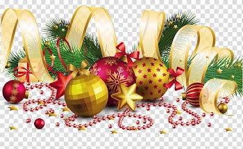 Christmas decoration Christmas ornament, Christmas Decoration with Gold Bow , Christmas ornament illustration transparent background PNG clipart