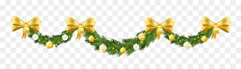 Christmas decoration Christmas ornament Garland Clip art - Golden bow Christmas wreath 
