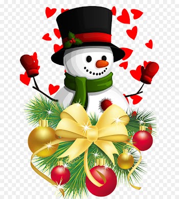 Christmas decoration Christmas ornament Garland Clip art - Loving snowman holiday gift 