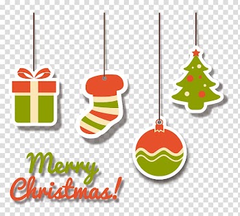 Christmas decoration Christmas tree, Christmas decoration tag transparent background PNG clipart