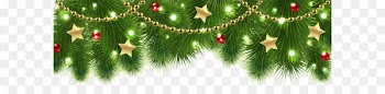 Christmas decoration Christmas tree Clip art - Christmas Pine Decor PNG Clip Art Image 