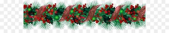 Christmas decoration Garland Clip art - Transparent Christmas Large Garland PNG Clipart 