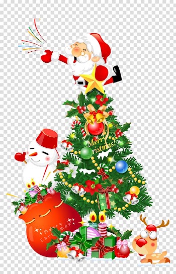 Christmas decoration material transparent background PNG clipart