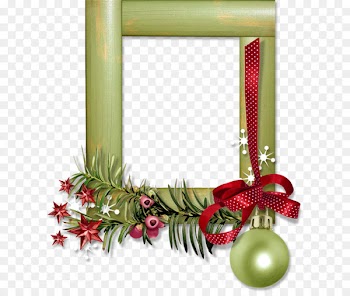 Christmas decoration Picture frame Holiday - Green Frame 