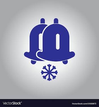 Christmas decoration rings and vector image