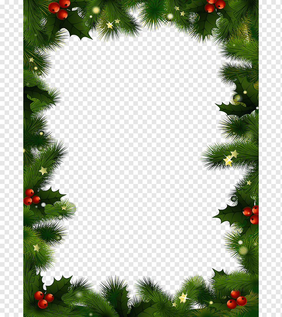 Christmas decoration Santa Claus, Christmas Border, holidays, decor, branch png