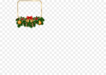 Christmas decoration Santa Claus Christmas ornament Clip art - Christmas Border Decor with Bells PNG Clipart Image 