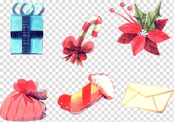 Christmas decoration Watercolor painting Santa Claus, Hand-painted Christmas decoration transparent background PNG clipart