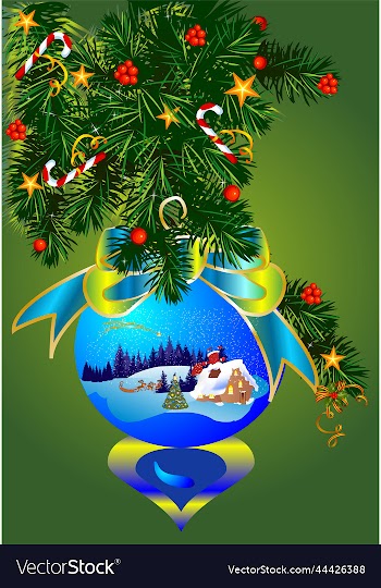 christmas decoration with a bauble