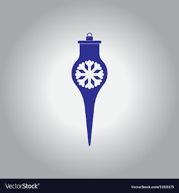 Christmas decorations with vector image
