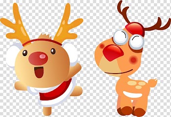 Christmas deer transparent background PNG clipart
