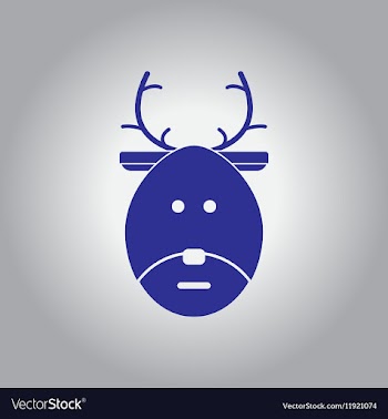 Christmas deer vector image