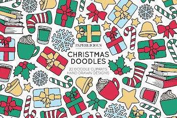 Christmas Doodle Cliparts