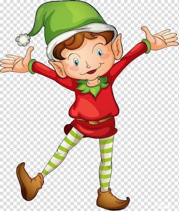 Christmas elf , santa sleigh transparent background PNG clipart
