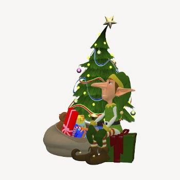 Christmas elf sticker, 3D illustration | Free Vector - rawpixel