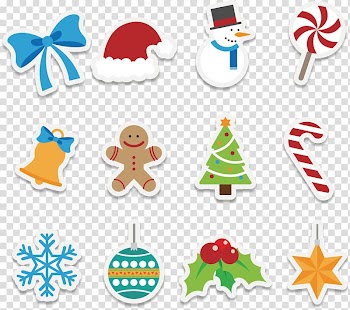 Christmas Euclidean Icon, Cute Cartoon Christmas icon transparent background PNG clipart