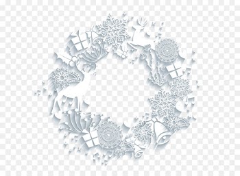 Christmas Euclidean vector - Christmas wreath 