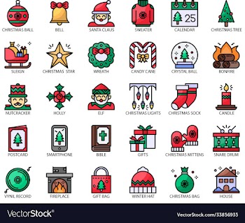 christmas filloutline