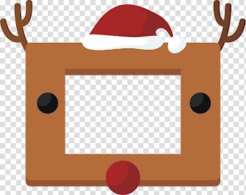 Christmas, Frame Christmas elk transparent background PNG clipart