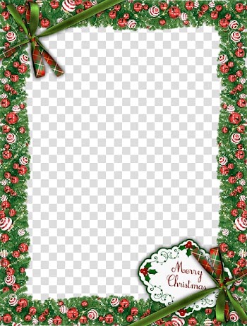 Christmas frame, Christmas Frame transparent background PNG clipart