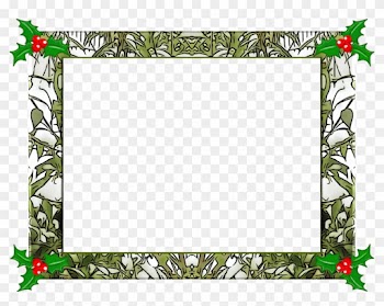 Christmas Frame Christmas Holly - Transparent Png Christmas Photo Frame