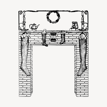 Christmas frame collage element, drawing | Free Vector - rawpixel