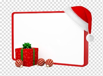 Christmas frame transparent background PNG clipart
