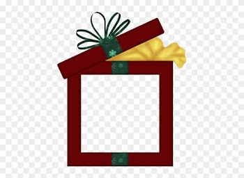 Christmas Frames, Ribbon Bows, Ribbons, Envelope, Clip - Picture Frame