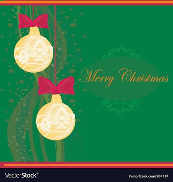 Christmas Framework style card vector image