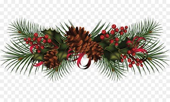 Christmas Garland Wreath Clip art - Pine cone decoration image 