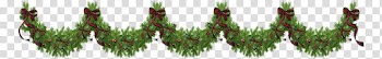 Christmas garlands, green decor illustration transparent background PNG clipart