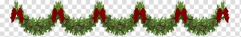 Christmas garlands, white and red petaled flower transparent background PNG clipart