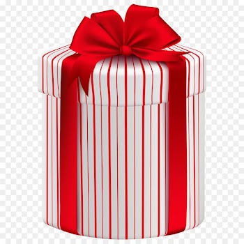 Christmas gift Box Paper Clip art - Large Gift Box with Red Bow PNG Clipart Image 